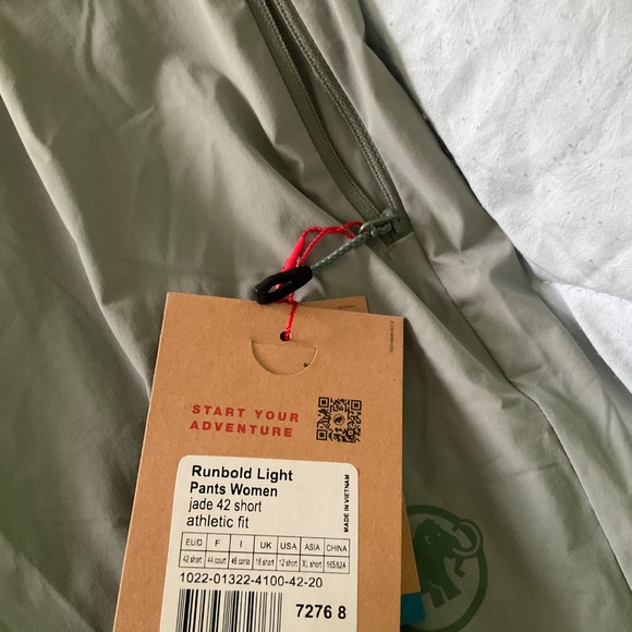 mammut pants women size 12sh, green color - Picture 4 of 5